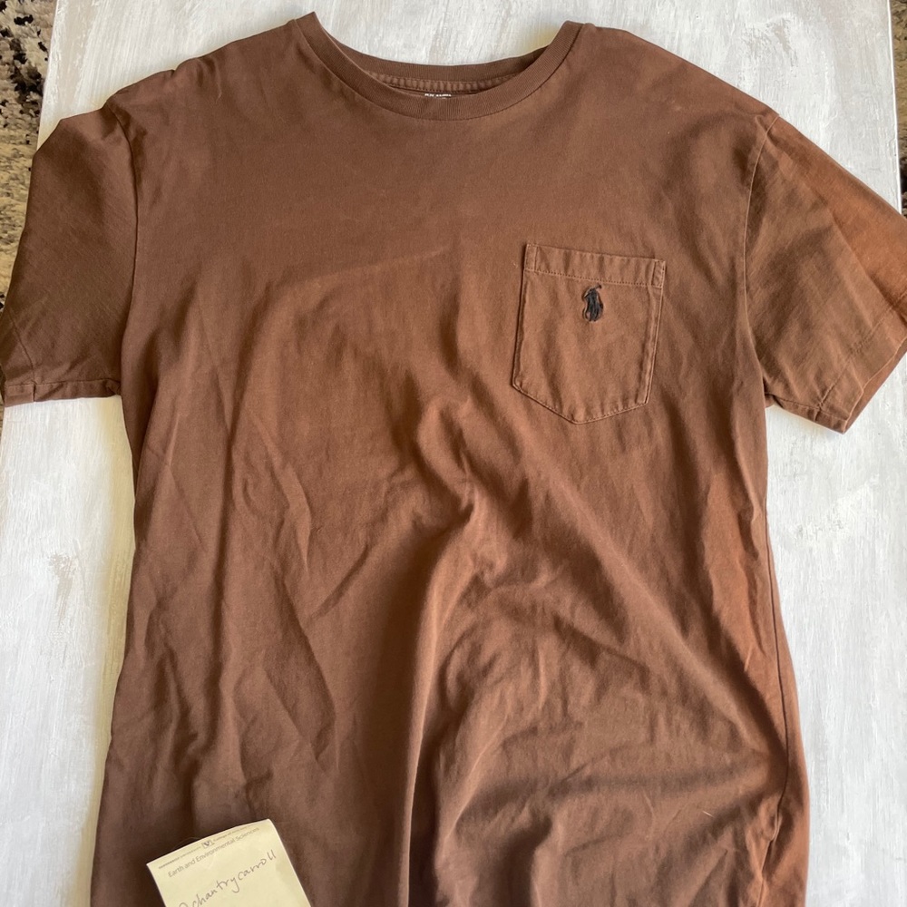 Brown Polo Pocket T - Small - Picture 2 of 2